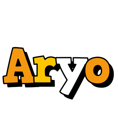 Aryo cartoon logo