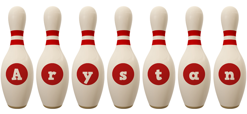 Arystan bowling-pin logo