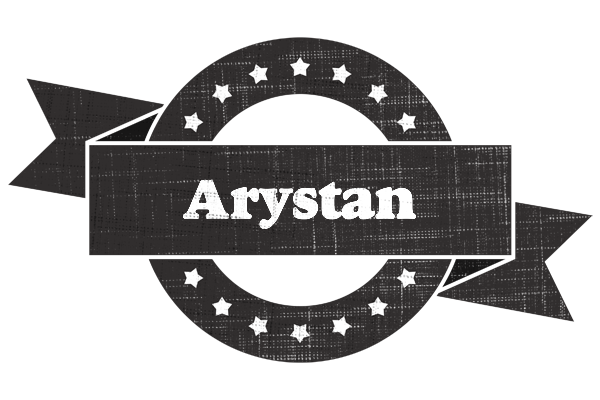 Arystan grunge logo