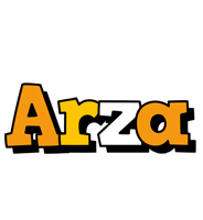 Arza cartoon logo