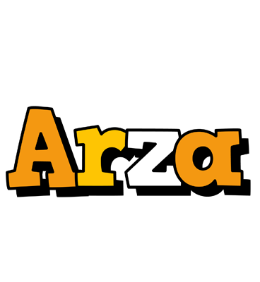 Arza cartoon logo