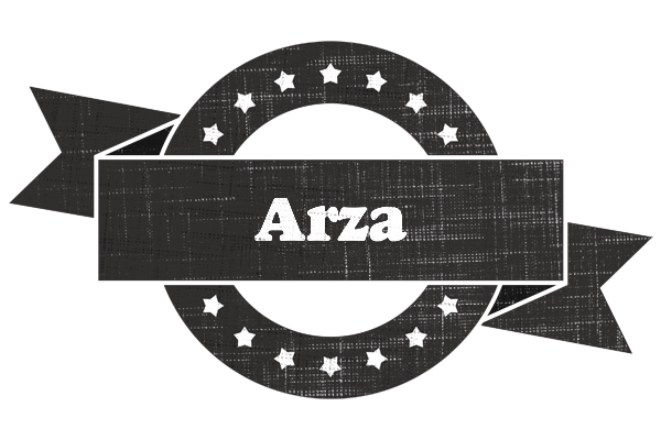 Arza grunge logo