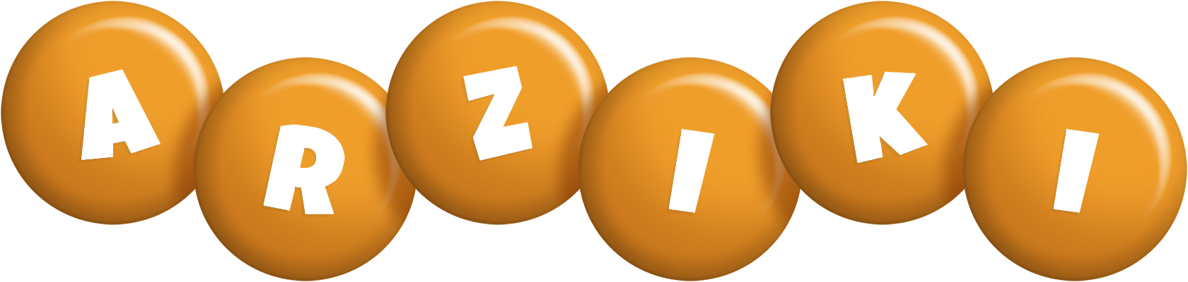 Arziki candy-orange logo