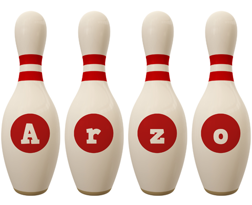 Arzo bowling-pin logo
