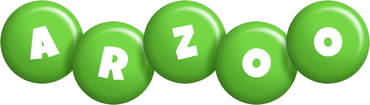Arzoo candy-green logo