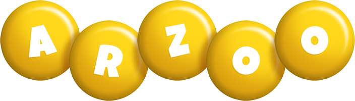 Arzoo candy-yellow logo