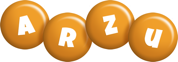 Arzu candy-orange logo
