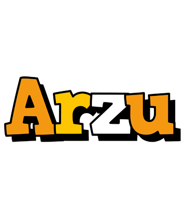 Arzu cartoon logo