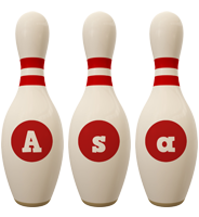 Asa bowling-pin logo