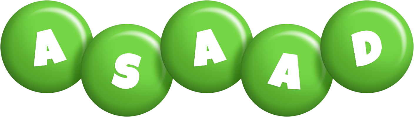 Asaad candy-green logo