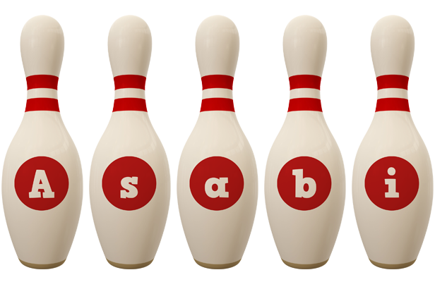 Asabi bowling-pin logo