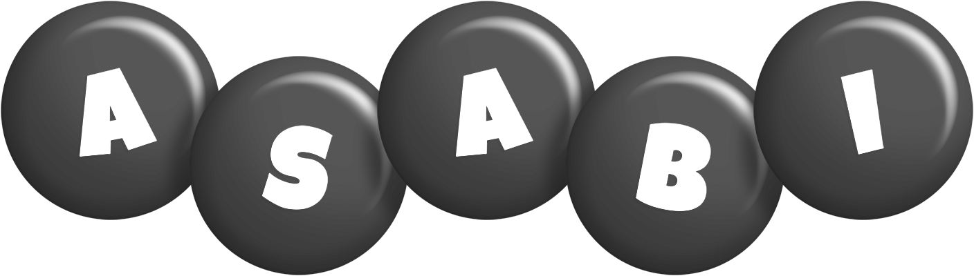 Asabi candy-black logo