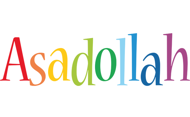 Asadollah birthday logo