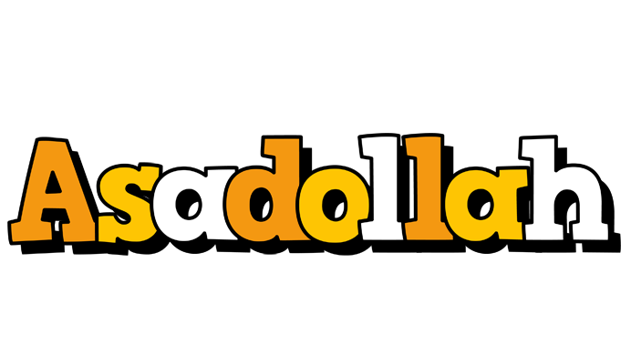 Asadollah cartoon logo