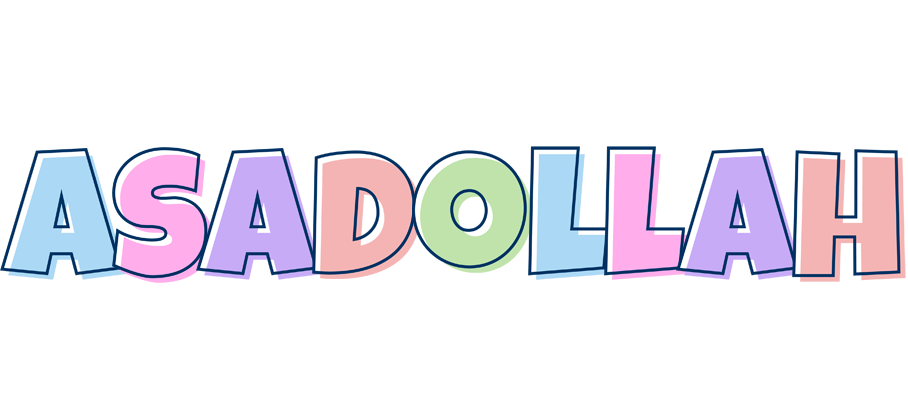 Asadollah pastel logo