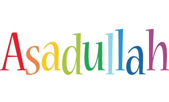 Asadullah birthday logo