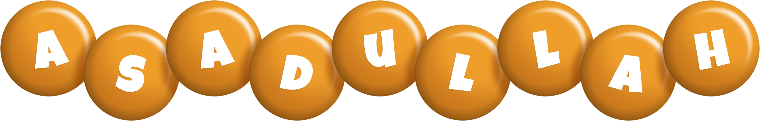Asadullah candy-orange logo