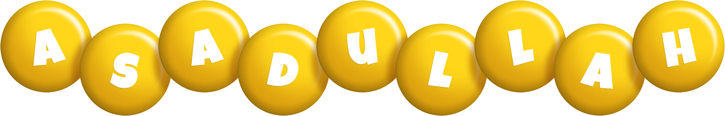 Asadullah candy-yellow logo