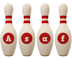 Asaf bowling-pin logo