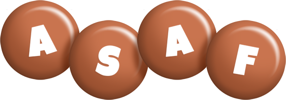 Asaf candy-brown logo