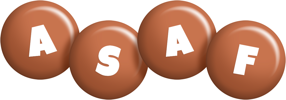 Asaf candy-brown logo