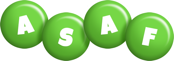 Asaf candy-green logo