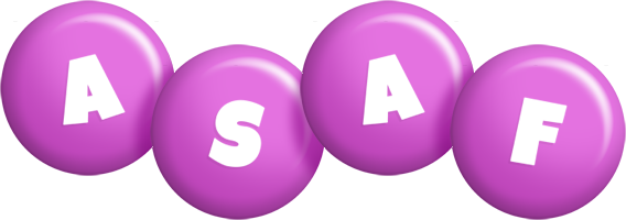 Asaf candy-purple logo