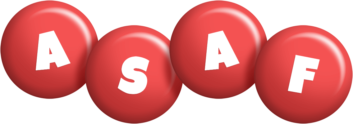Asaf candy-red logo
