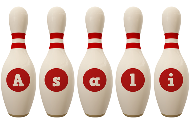Asali bowling-pin logo