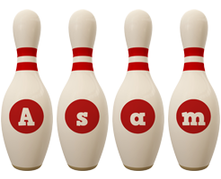 Asam bowling-pin logo