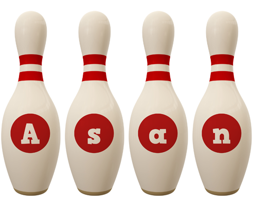 Asan bowling-pin logo