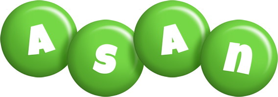 Asan candy-green logo