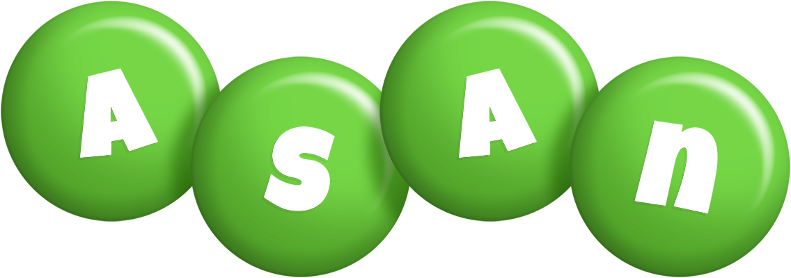Asan candy-green logo