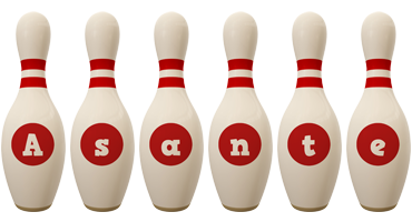 Asante bowling-pin logo