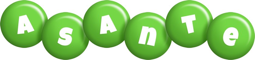 Asante candy-green logo