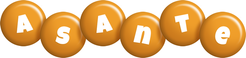 Asante candy-orange logo