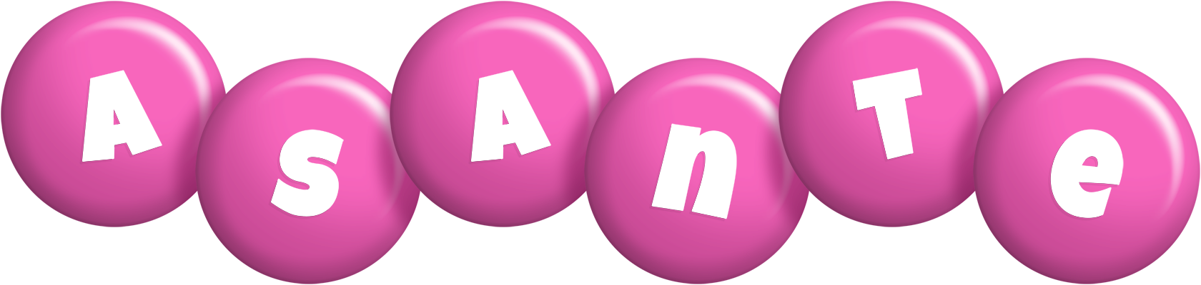 Asante candy-pink logo