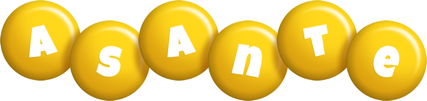 Asante candy-yellow logo