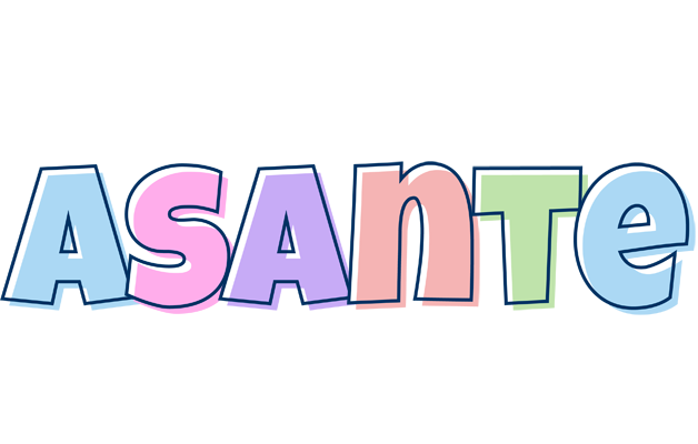 Asante pastel logo