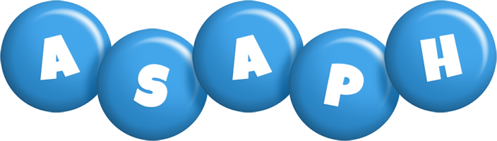 Asaph candy-blue logo