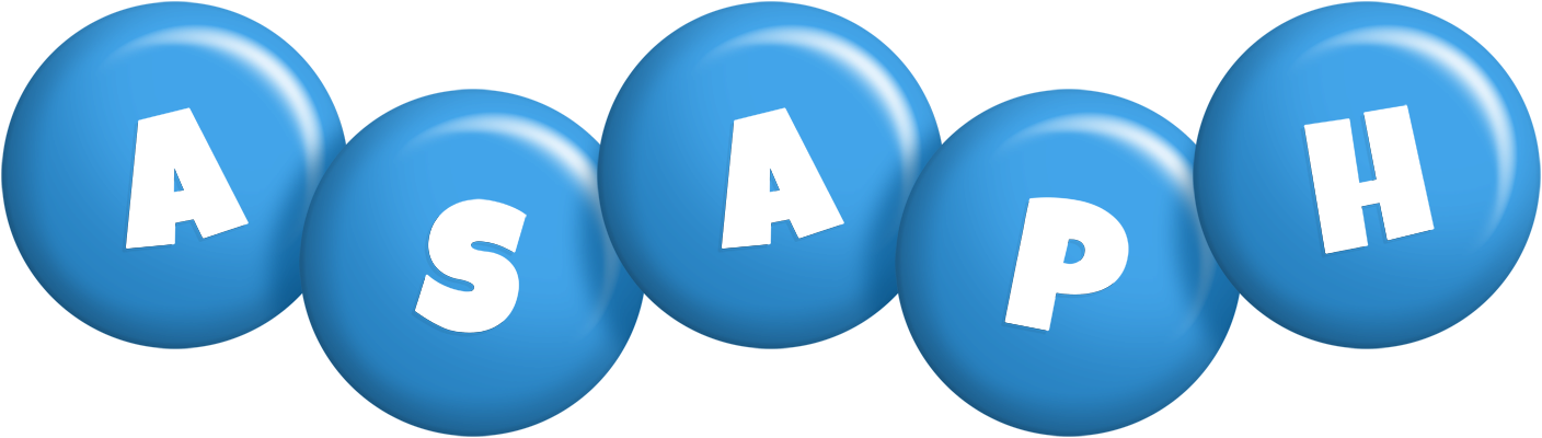 Asaph candy-blue logo