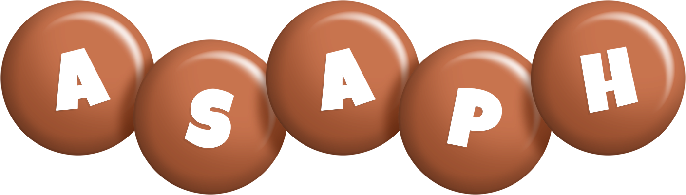 Asaph candy-brown logo