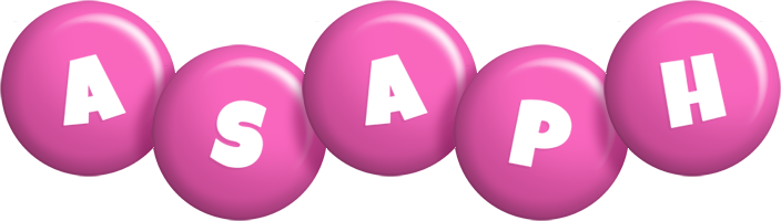 Asaph candy-pink logo