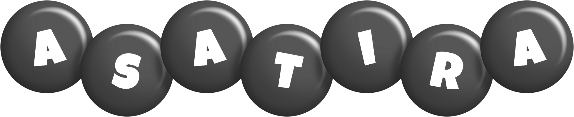 Asatira candy-black logo