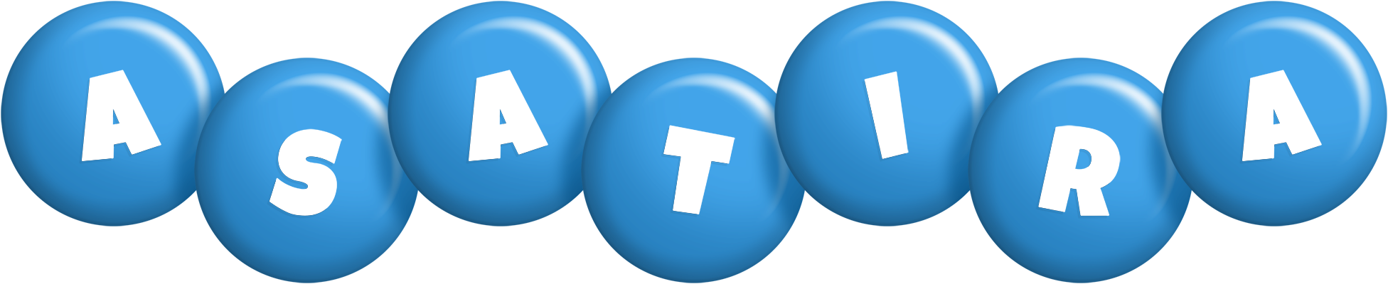 Asatira candy-blue logo