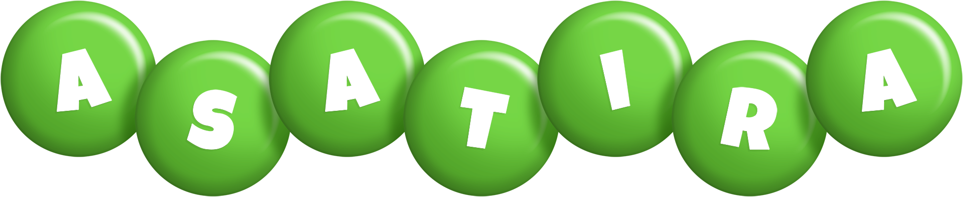 Asatira candy-green logo