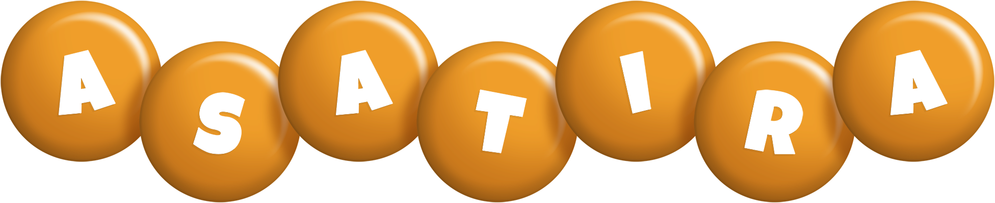 Asatira candy-orange logo