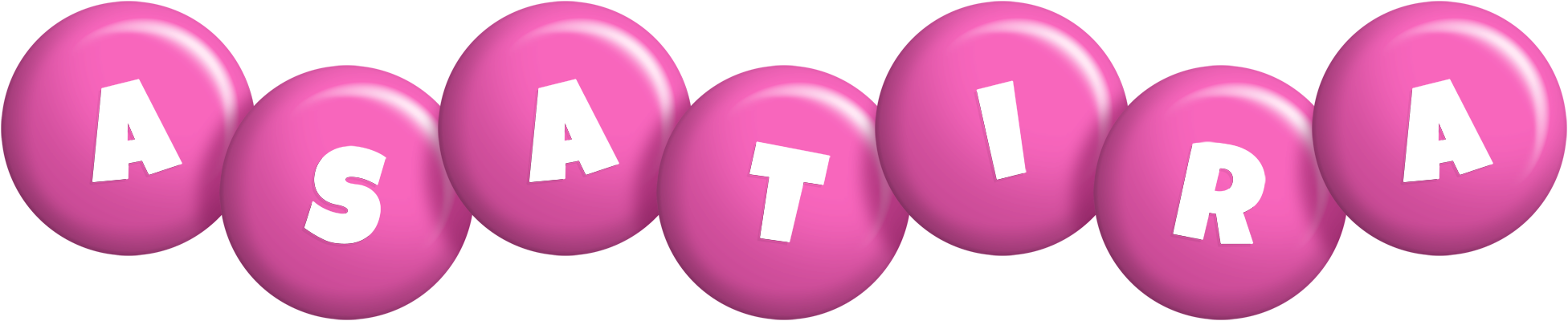 Asatira candy-pink logo