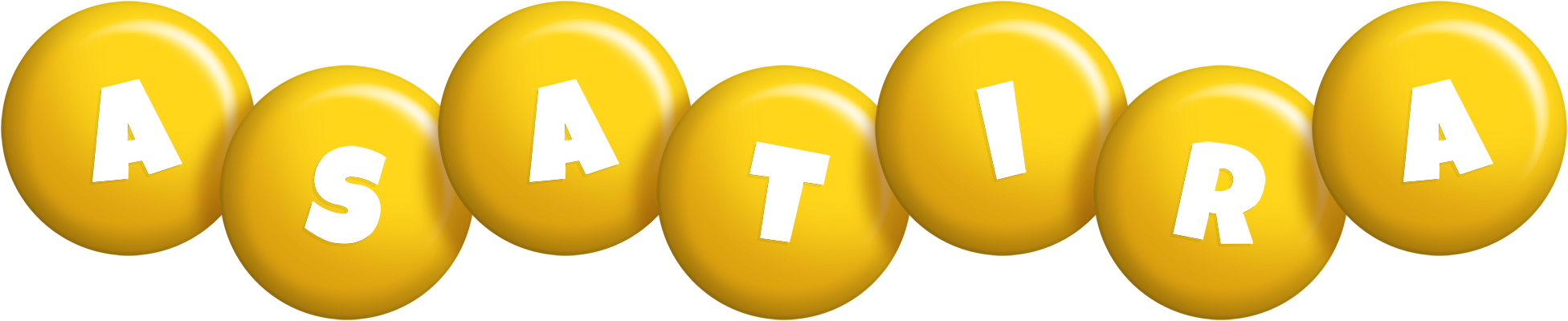 Asatira candy-yellow logo