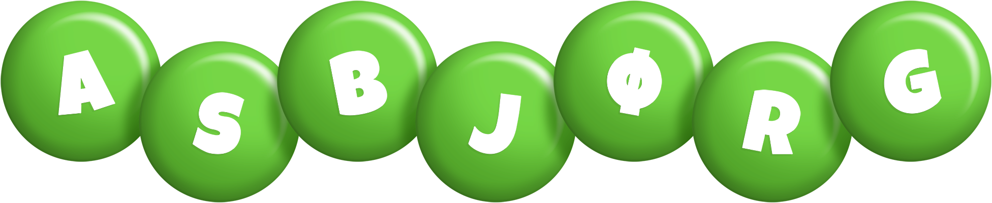 Asbjørg candy-green logo